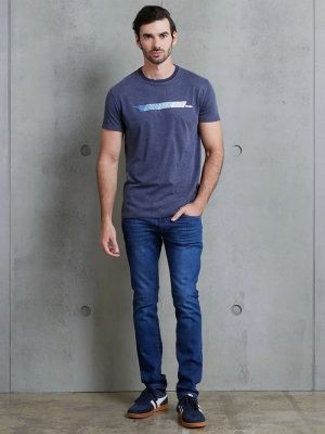 REMERA INST CUELLO CONTRATONO AZUL