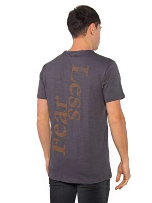 REMERA FEARLESS GRIS OSCURO