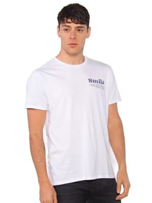 REMERA SMILE BLANCO