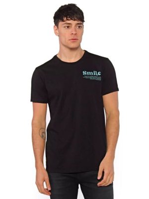 REMERA SMILE NEGRO
