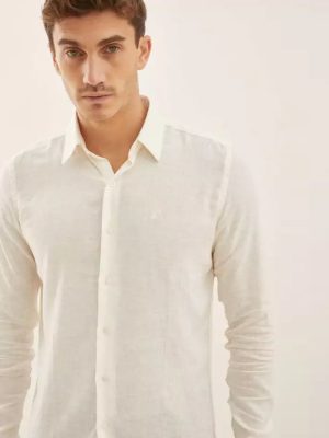 CAMISA PREMIUM LINO MACEIO BLANCO