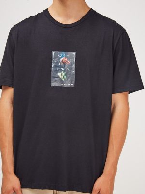 THE ROSE T SHIRT BLACK