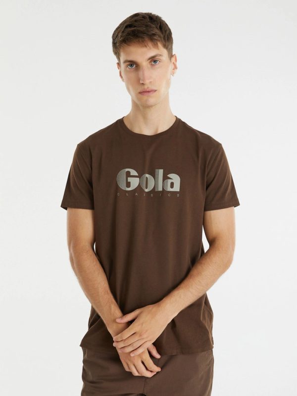 REMERA CON ESTAMPA MARRON