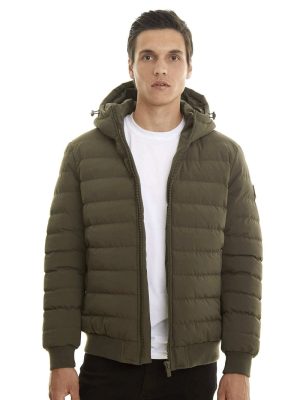 CAMPERA PUFFER PECK VERDE MILITAR