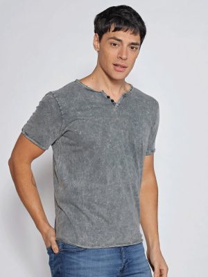 REMERA TON GRIS MEDIO
