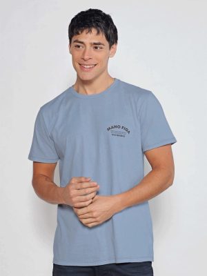 REMERA FIGA CELESTE