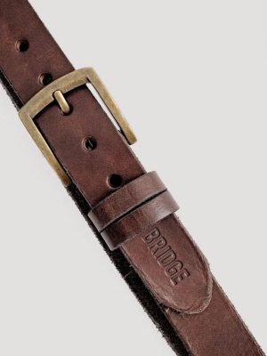 CINTURON RAMONE MARRON OSCURO