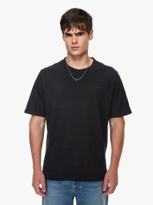 FLAME DYED TEE NEGRO