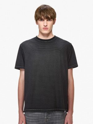 LINED TEE BLACK