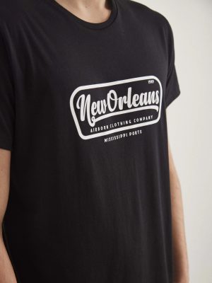 REMERA NEW ORLEANS NEGRO