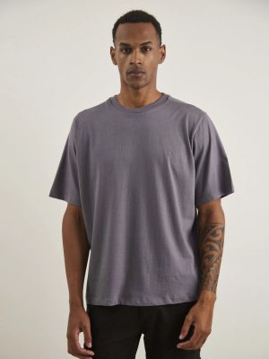 REMERA OVER BAHIA GRIS OSCURO