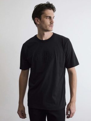 REMERA OVER GOFRADA ARBN NEGRO