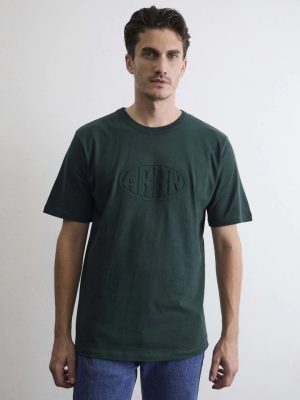 REMERA OVER GOFRADA ARBN VERDE INGLES