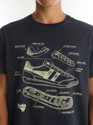 REMERA CON ESTAMPA AZUL MARINO 1