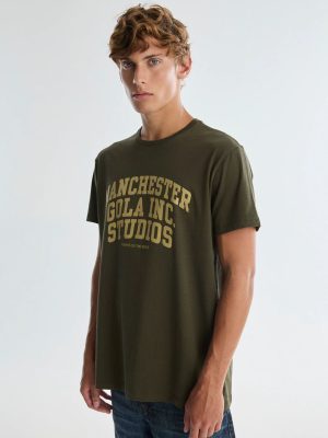 REMERA CON ESTAMPA VERDE MILITAR 2