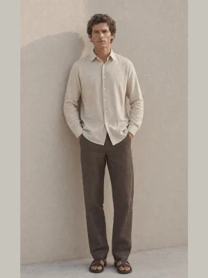 CAMISA PREMIUM LINO MACEIO BEIGE