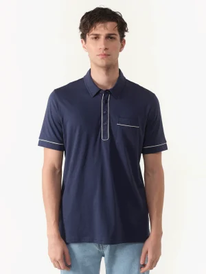 CHOMBA MANERO PIMA AZUL