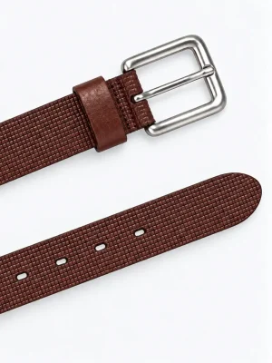 CINTURON SQUARE MARRON