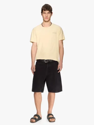 LINE BLACK HALF PANT BLACK