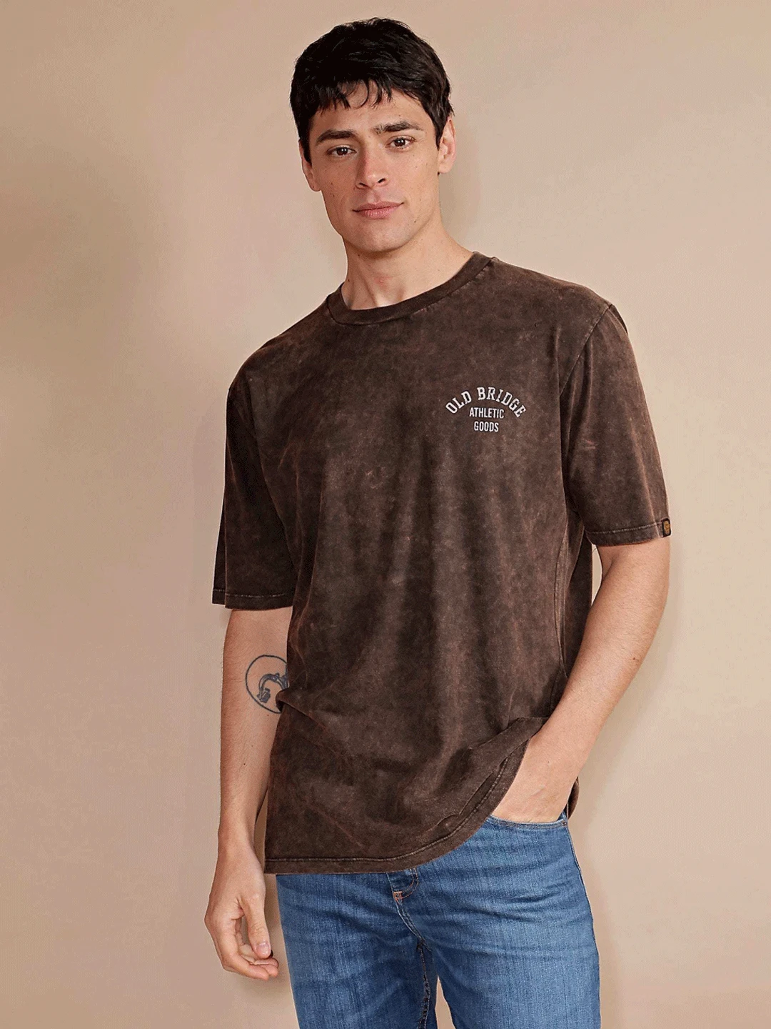 REMERA BOX MARRON OSCURO - Imagen 2