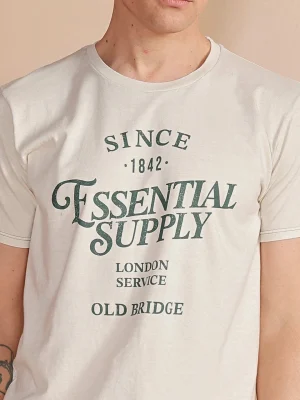 REMERA ESSENTIAL BEIGE