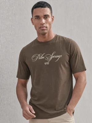 REMERA LYCRA PALM SPRING CHOCOLATE