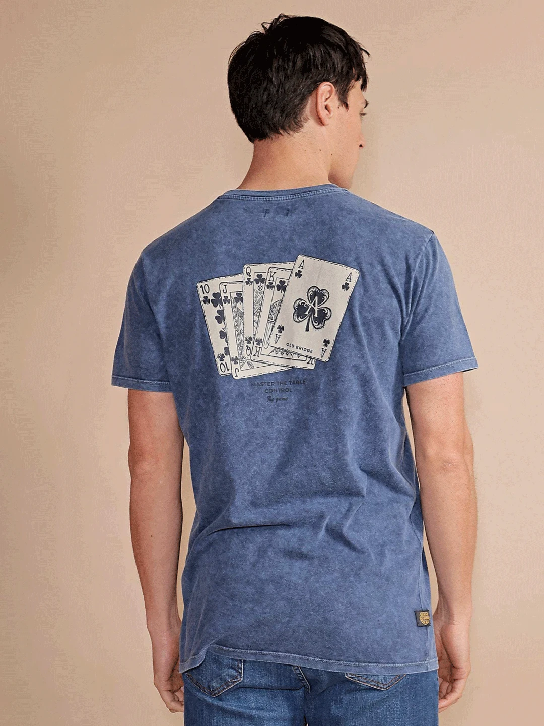 REMERA POKER AZUL OSCURO