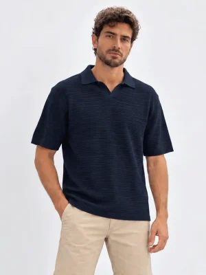 CHOMBA ROSE AZUL MARINO