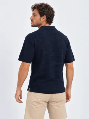 CHOMBA ROSE AZUL MARINO