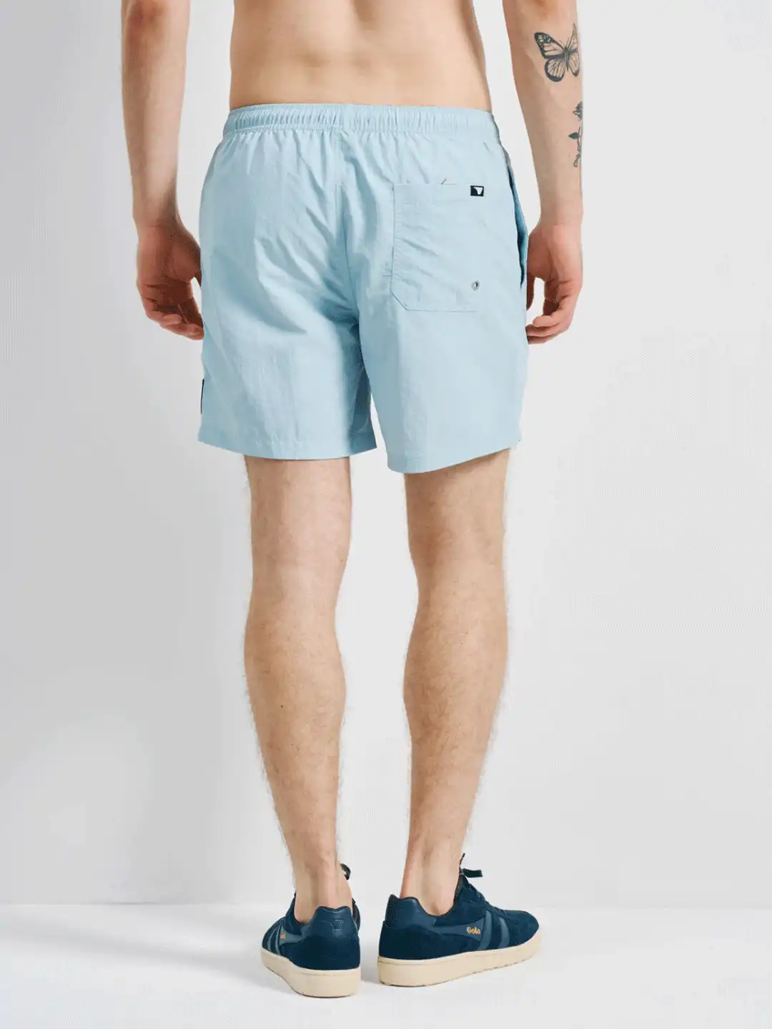 TRAJE DE BAÑO EMPACABLE CELESTE - Imagen 4