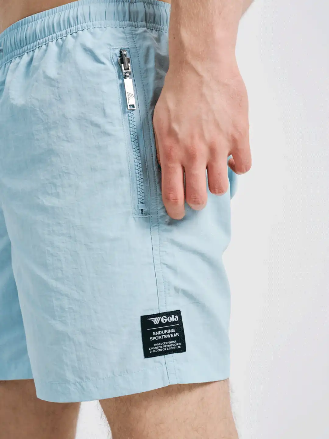 TRAJE DE BAÑO EMPACABLE CELESTE - Imagen 5